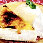 キャラメル香るミルクレープ～バニラアイス添え～