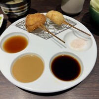 串揚げキッチン だん EKIZO神戸三宮店 - 2025.6.16  スペシャルコース すずきと玉ねぎ
