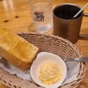コメダ珈琲店 - ICE珈琲(税込600円)
朝11時まではモーニング【無料】
①山食パン&玉子ペースト&バター
茹で卵を微塵切りにしてペーストにしてます
お飲み物
①ICE珈琲苦味と酸味が強く果実感は全く感じません