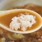 手打ちうどん・そば 子亀 - ご飯×カレー汁