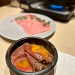 個室 和牛すき焼き 霜降り - 