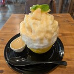 南アルプス八ヶ岳 天然氷のかき氷 ふわりひめ - 映えなくても桃LOVE♡