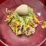 1000 - 冷やし中華にも鳥の色んな部位がごろごろと