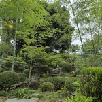 蕎麦 阿き津 - 庭が綺麗ですね♪