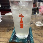 大阪屋 - レモンサワーだけどコーラのグラス！？