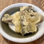 笑乃讃 - 出汁を取ったあとのアゴは天ぷらに。