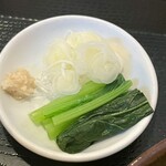 笑乃讃 - 葱、小松菜、生姜