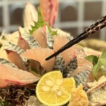 横浜 酒槽 - 【豊後鯖の活け造り】