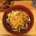 六文そば 金杉橋店 - ゲソ天+ゴボウ天そば