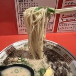 赤のれん - ラーメン　麺