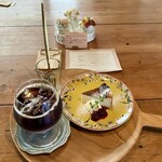 CAFE 晴晴 - バスクチーズケーキ500円