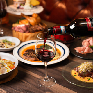 こだわりのワインが飲めるコースも多数ご用意★