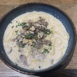 ドンピノキオ - むきあさりときのこの豆乳クリーム