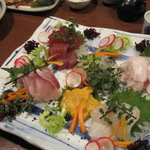 原始焼・二代目・魚々子 - 刺身盛り合わせ