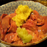 鳥重 - 肝の刺身