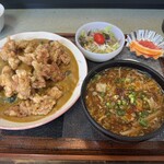 中国料理 頤和園 - 鶏のココナッツカレー丼セット　900円