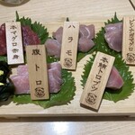川越鮪魚酒場 - 鮪魚拼盤1,716日圓（2人份）