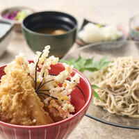 内房 はかりめ天ぷら御飯 Ryu 庵手打ち蕎麦< 鬼おろし美味つゆ>