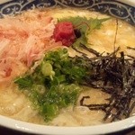 熟成うどん なかや - 梅と玉子のあんかけうどん＠熟成うどんなかや（2013年1月5日）