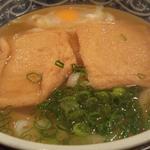 熟成うどん なかや - きつね月見うどん＠熟成うどんなかや（2013年1月10日）