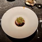 アニエルドール - 「恵鴨 椎茸 茗荷」は、鴨の持つしっとりとした滋味が主役。