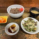 とらじ亭 - 牛たん丼定食('25/08/01)