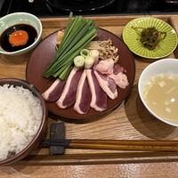 博多 鴨すき 鴨しゃぶ なかもぐろ - 鴨スープ旨し