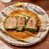 鳥茂 - 名物!!ピーマンの肉詰め