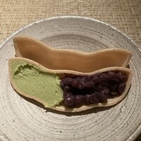 魚菜 基 - 枝豆もなか。枝豆のあんがおいしかったです