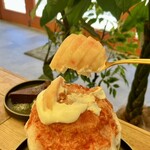 Café Harmo - ハルモのかき氷　桃とすもも