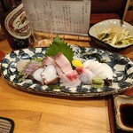 桃の花 - お造りの盛り合わせ