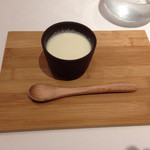 リストランテ サクラ - 2014/09/23  トウモロコシの甘さだけで作った、冷製スープ