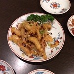 楽膳 - イカゲソの山椒炒め