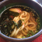 御食事処 若竹 - セットのうどん。