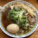 じげん - さば節ラーメン(醤油)＋味玉