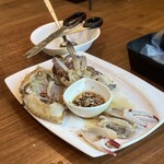 韓国家庭料理 韓の香 すすきの - バラした状態のカニです