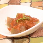 トリワイン ＰＩＫＯＳＨＨＨＵ - 冬瓜と鶏ミンチの冷製洋風あんかけ