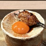 厳選焼鳥 一石三鳥 本店 - 蘭王の月見つくね