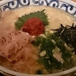 熟成うどん なかや - 梅と玉子のあんかけうどん＠熟成うどんなかや（2013年4月3日）