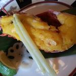 伊勢海老うるか風黄金焼き　花れんこん　カボス