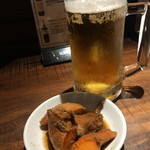 肉魚ダイニング　艶吉 - お通し　帆立のひも