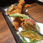 肉魚ダイニング　艶吉 - 【穴子の天婦羅】