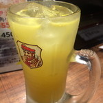 肉魚ダイニング　艶吉 - 【伊予柑ハイボール】白州で作ってもらいました