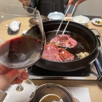 先斗町しゃぶしゃぶすき焼き きらく - ワインとすき焼き