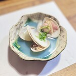 茶寮 潤 - 上刺身コース(竹) 蛤の煮物