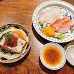 御料理 ふじ田 - 平目 つりの金目鯛 ムラサキウニ にしん