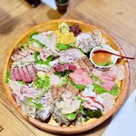 茶寮 潤 - 上刺身コース(竹) 刺身盛り合わせ5人前