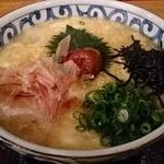 熟成うどん なかや - 梅と玉子のあんかけうどん＠熟成うどんなかや（2013年5月1日）