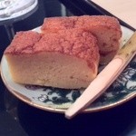 お料理 ふじ原 - 伊達巻はカステラ風でいただきます。