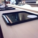 お料理 ふじ原 - カウンターはこんな感じ。